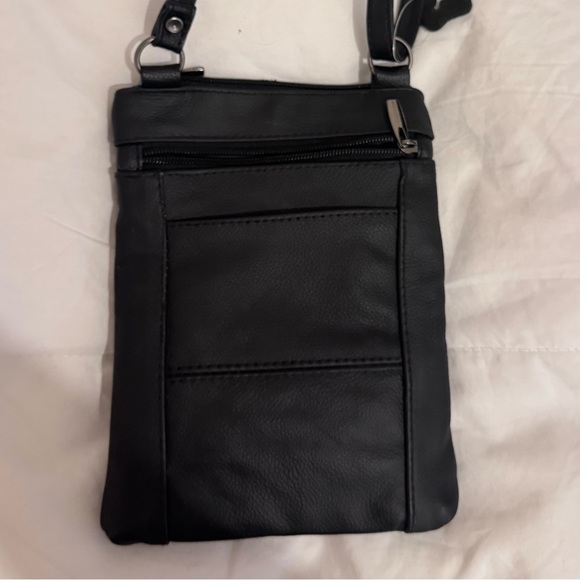 NWOT Black leather crossbody - Picture 8 of 8